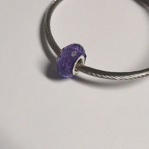 Purple Sparkly Charm for‎ Pandora Style Bracelet - Picture 4 of 4